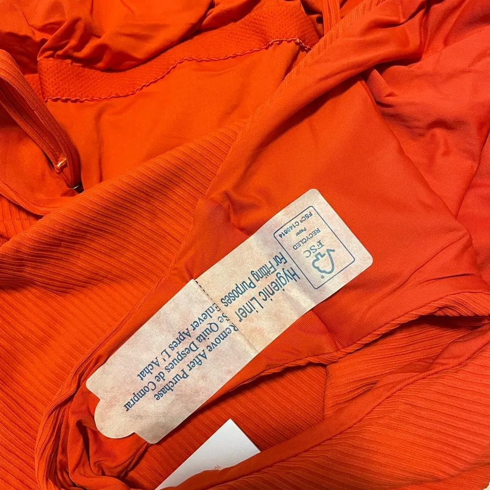 Andie Swim The Asbury Ribbed One Piece Swimsuit Size XL in Color Siren - Image 5