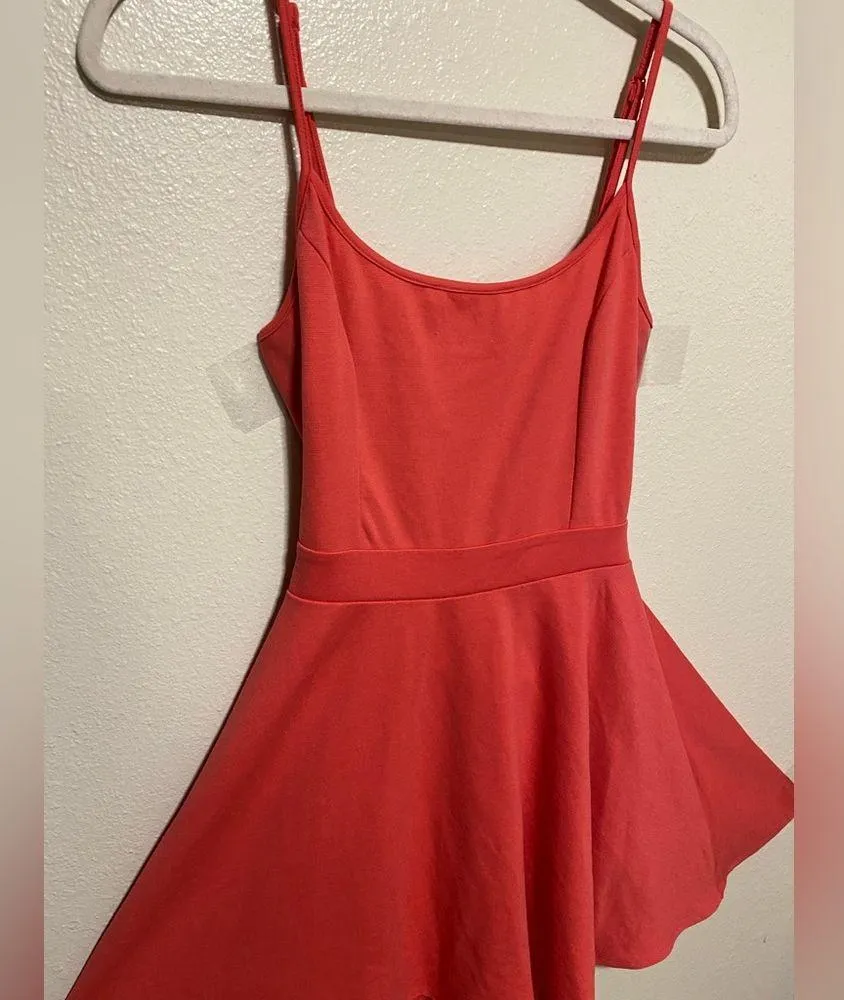 Charlotte Russe Coral Pink Sleeveless Mini Summer Dress - Image 3