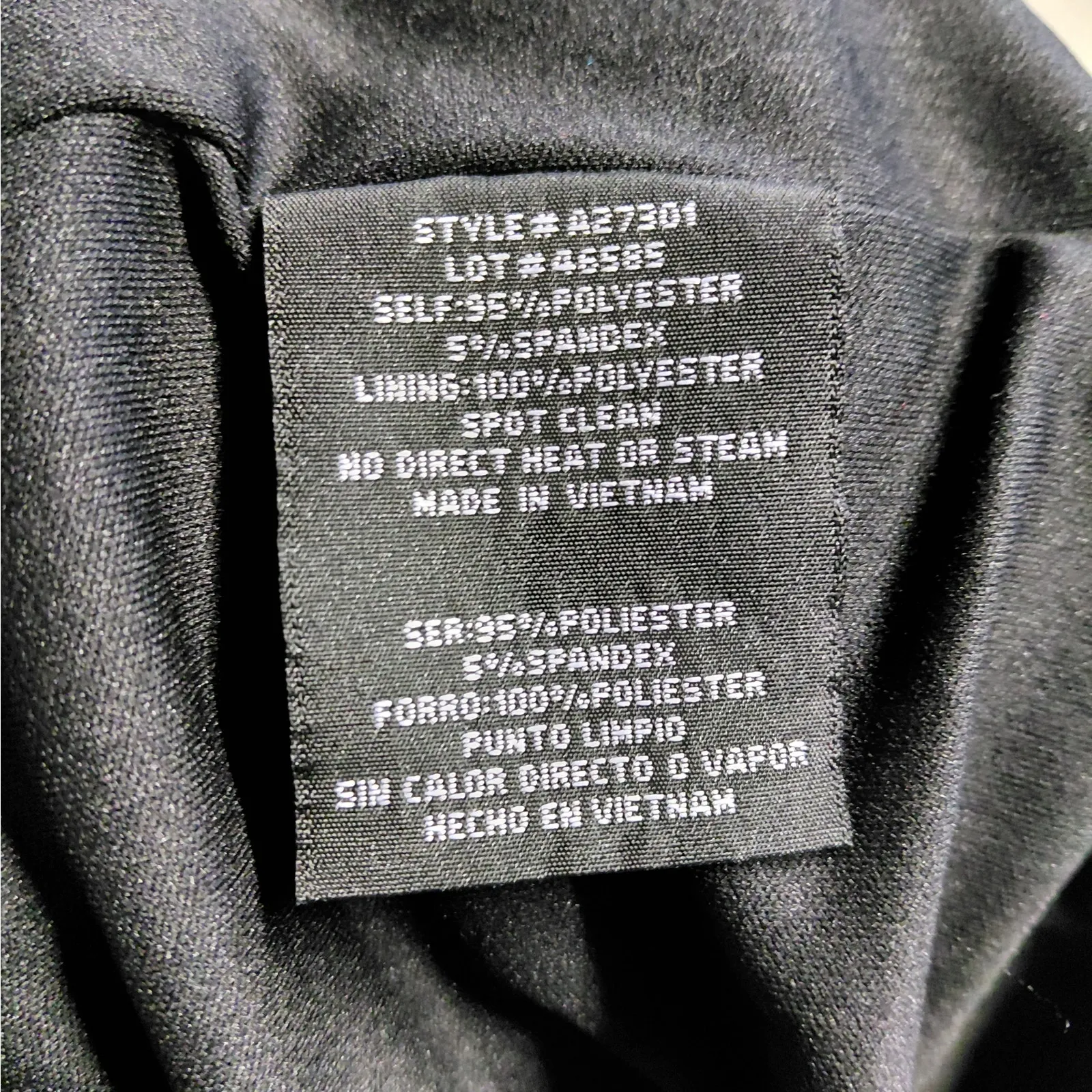 Betsy & Adam Formal Evening Dress Size 6 Black Beaded Cocktail Party Wedding - Image 12