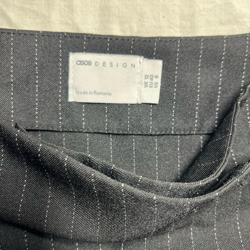 ASOS Black Striped Mini Skirt - Image 8