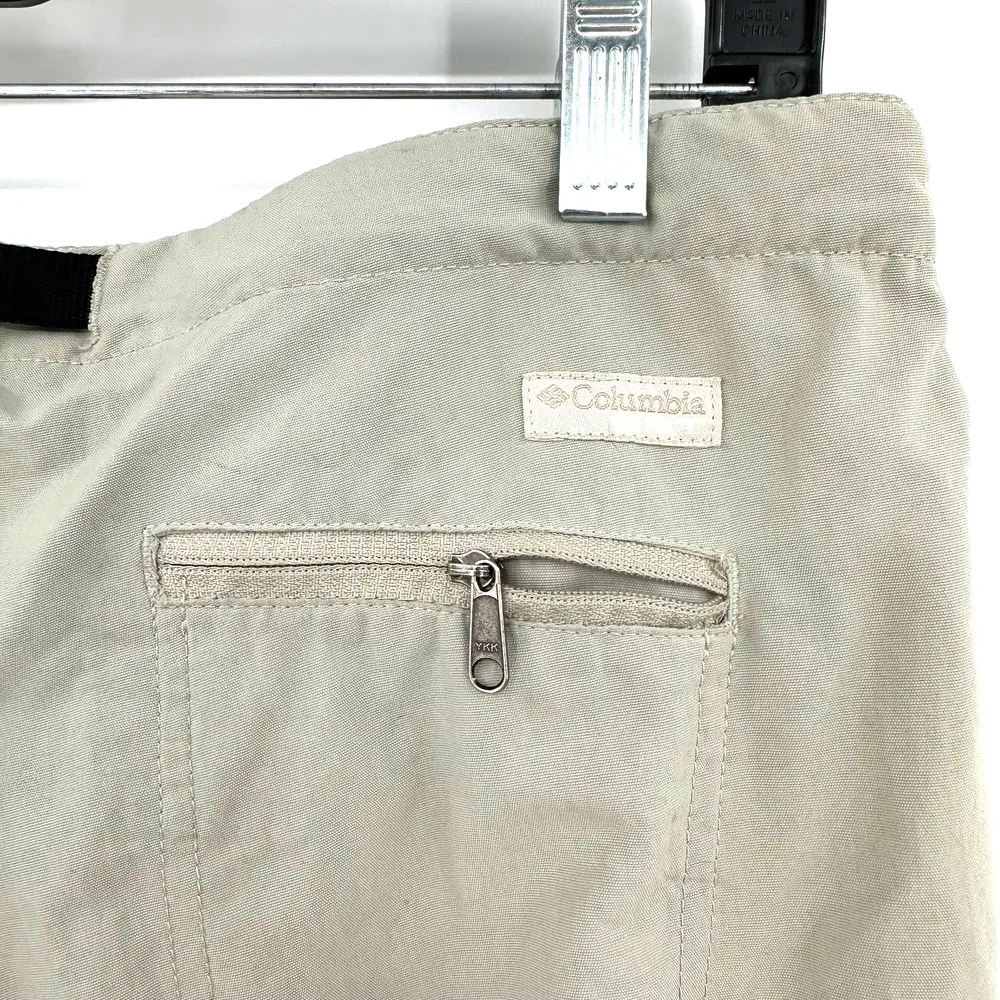 Columbia GRT size 12 khaki color cargo style pants with built in belt zip pocket - Image 4