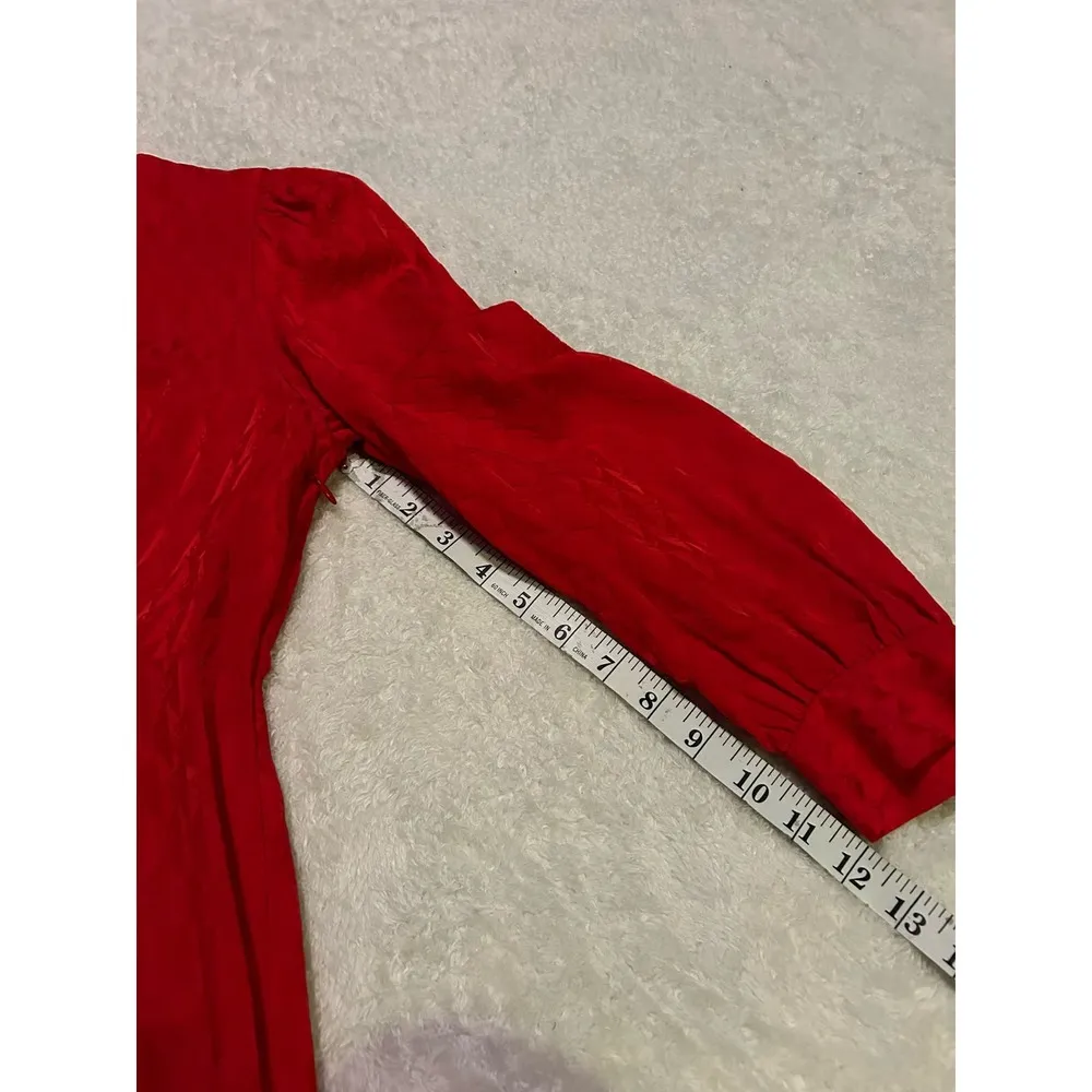 NWOT SANDRO Raya Satin Jacquard Midi Dress Size‎ 34 - Image 8