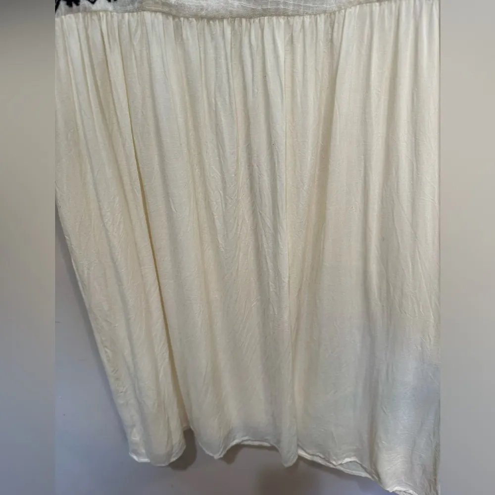 HD in Paris Anthropologie‎ Cream Embroidered Sleeveless Dress Sz Small - Image 7