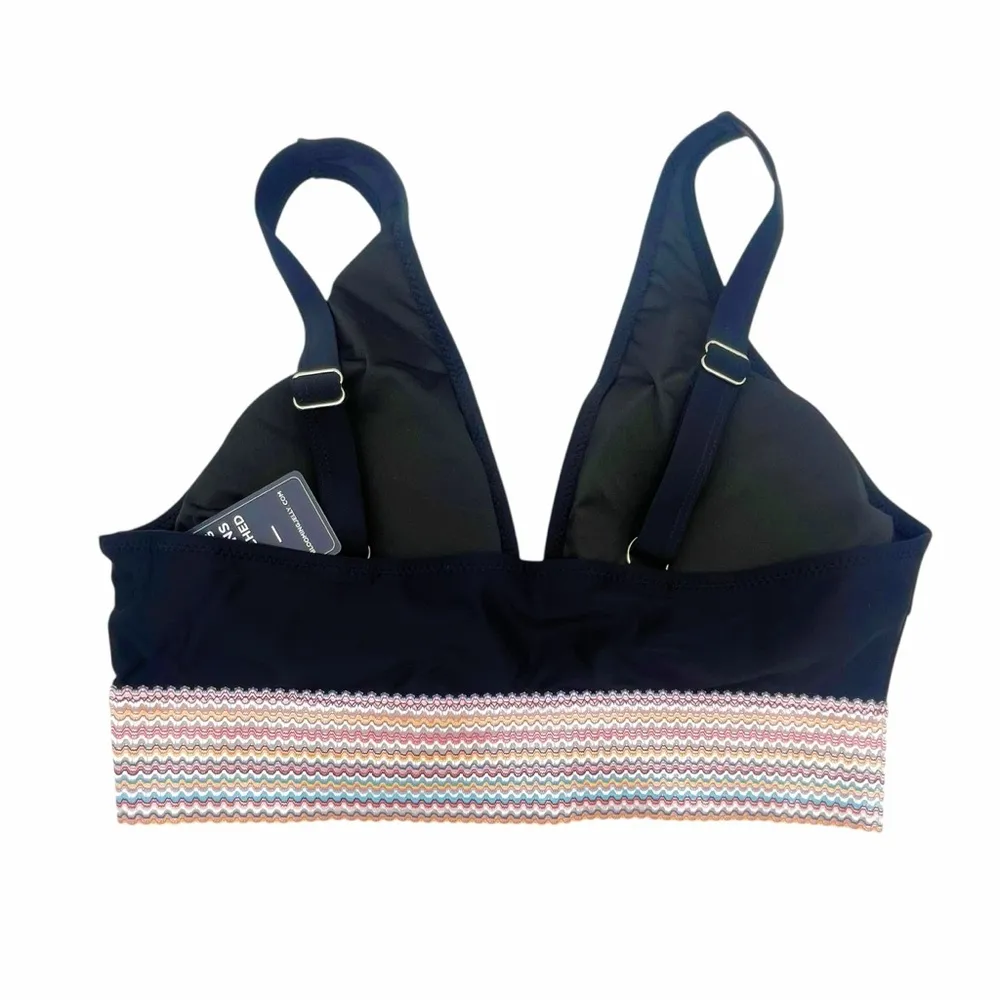 NWT Blooming Jelly Bikini Set Size XL Black High Waist Swimsuit Retro Stretch - Image 6