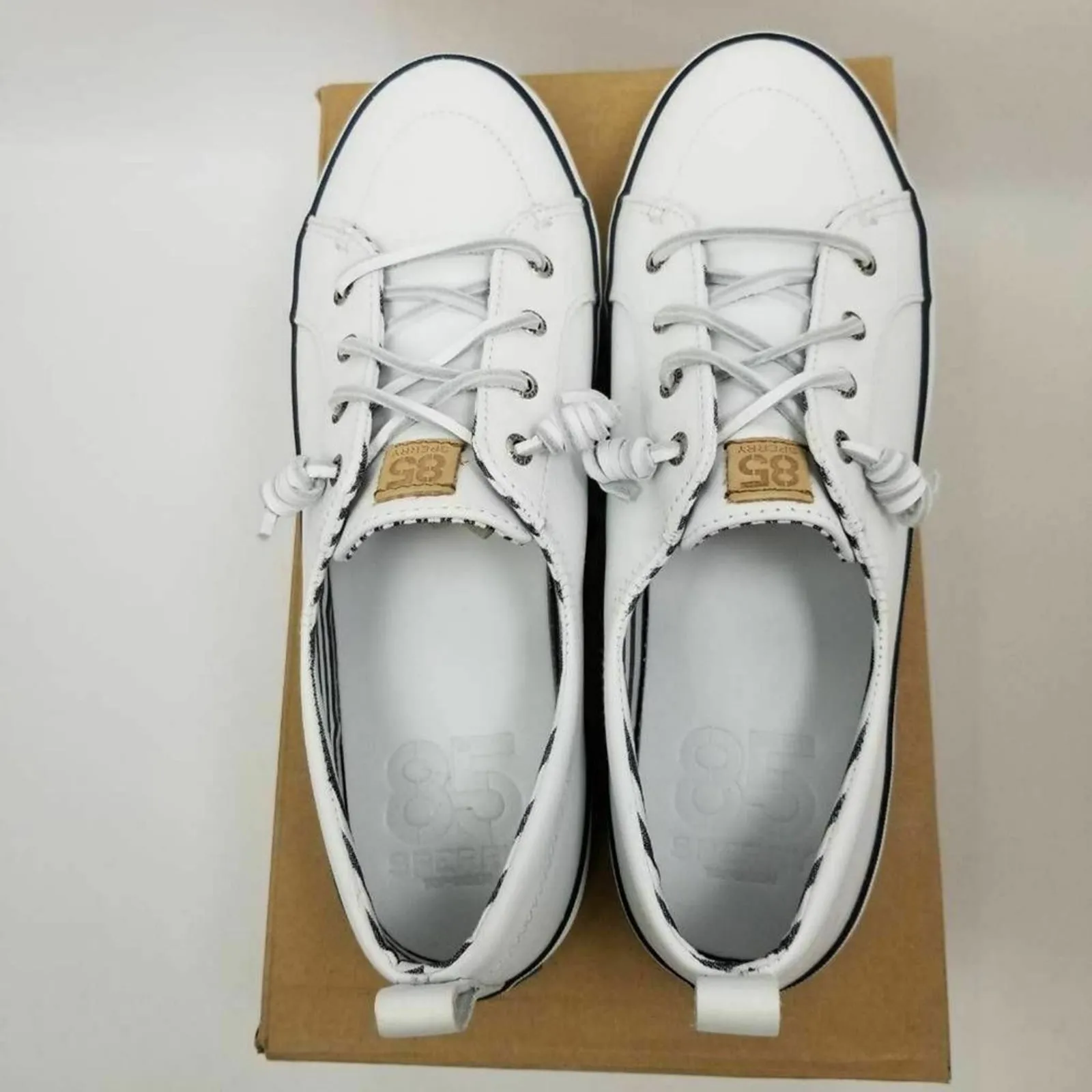 Womens Sperry Crest Vibe 85th Anniversary Sneakers White STS85303 Size 11M - Image 3