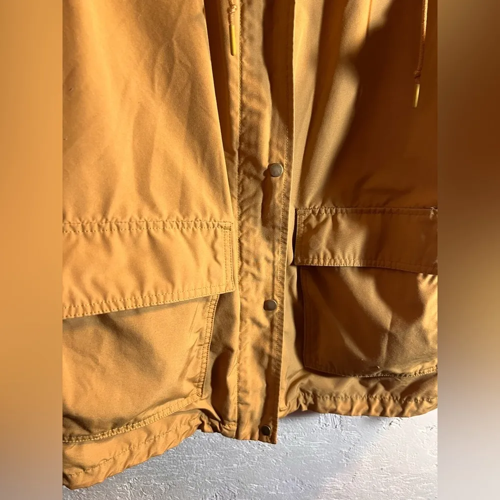 Uniqlo Tan Utility Jacket w hood, zip snaps pockets outdoor rugged lightweight - Image 8