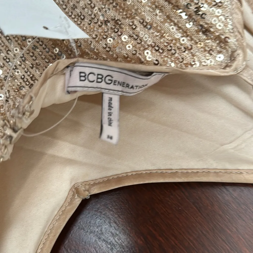 Champagne Sequin Dress - Image 4