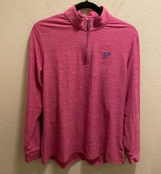 Greg Norman Women's Heathered Comfort Stretch 1/4 Zip Mock Neck Long Sleeve NEW - Image 1