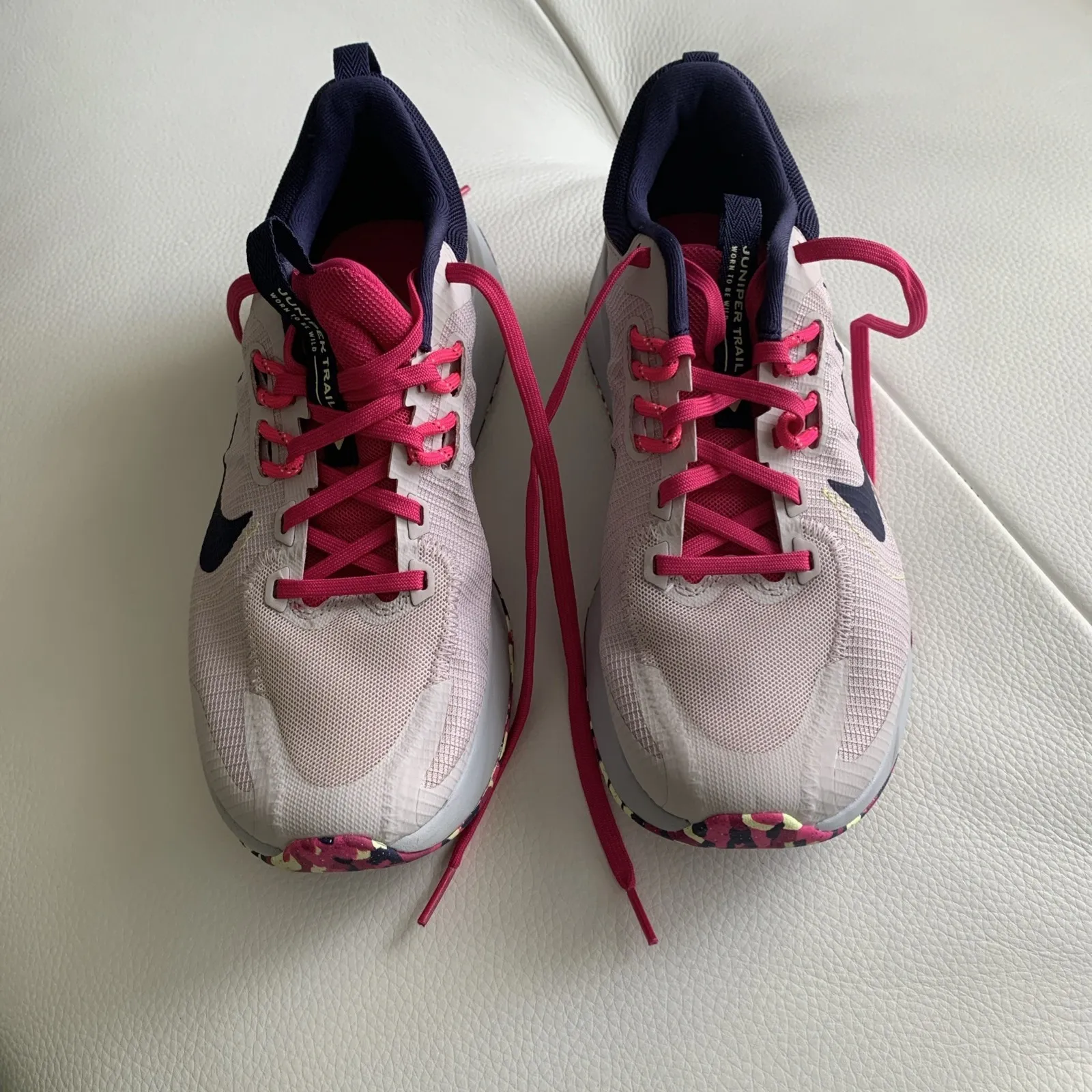 Nike Shoes Women Size 9.5 Juniper Trail 2 Running lace up Platinum Violet Pink - Image 2