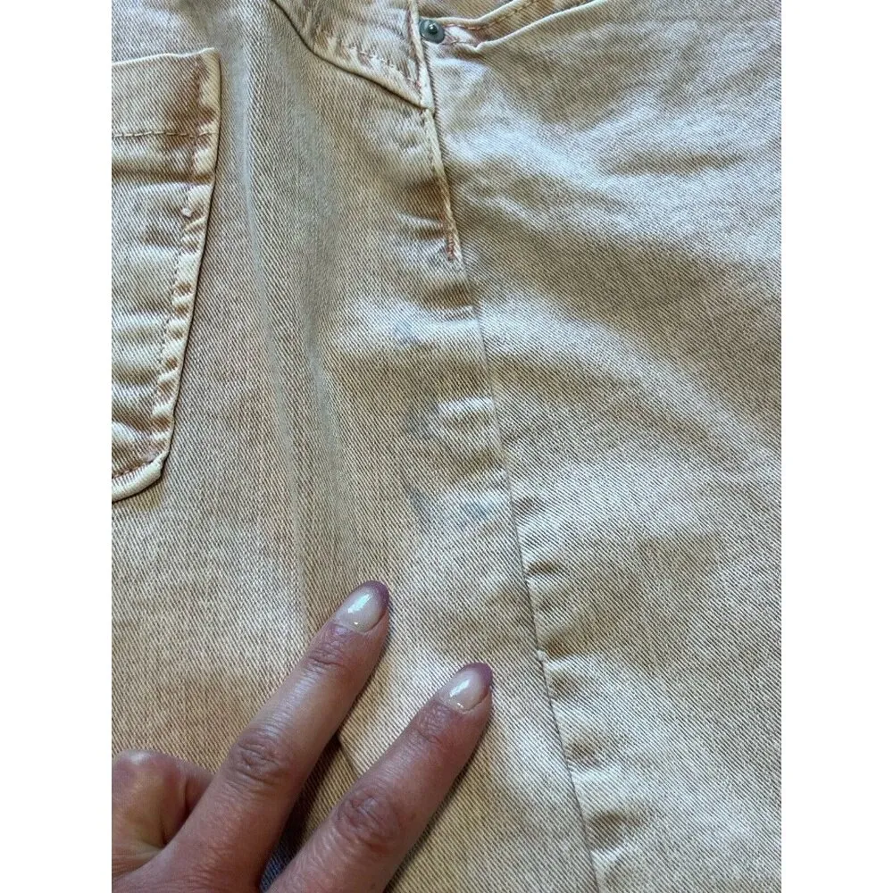 Wash Lab Denim Pink Mini Jean Skirt Size 32 Frayed Hem Party Sexy Casual Raw Hem - Image 12