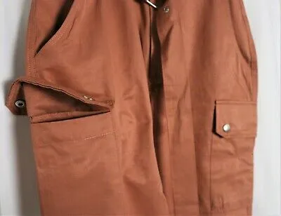 Womans Size X Small Rust 100% Cotton Skirt Fringes Border of Blue Hebrew Customs - Image 5