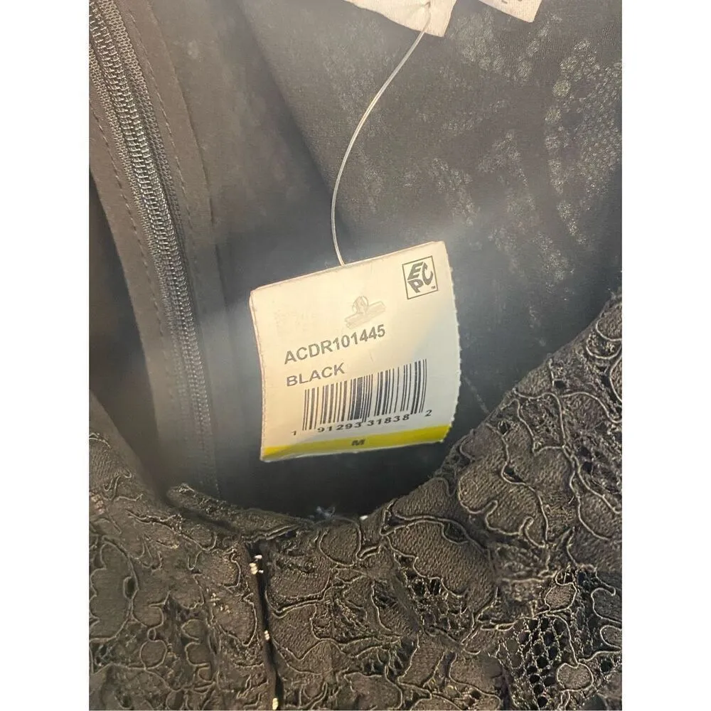 ASTR the Label NWT Chrisley Lace Long Sleeve Mini Dress in Black Size M Size M - Image 7