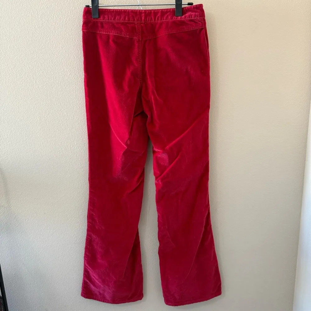 Vintage Red Velvet Hipster Flare Pants Arizona Jean Co Womens Juniors 3 Y2K 90s - Image 2