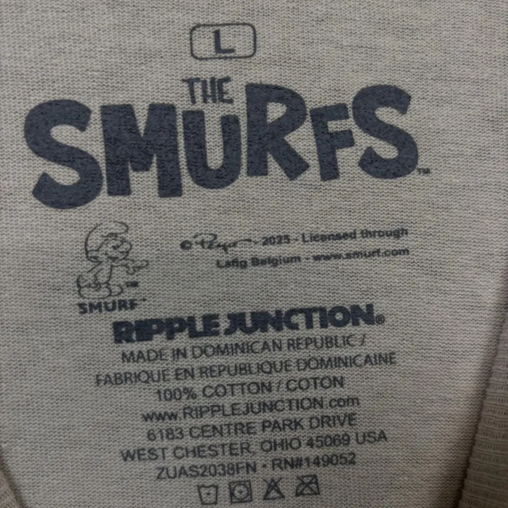 The Smurfbox Derby 1984 Racing The Smurfs Cartoon T-Shirt L - Image 3