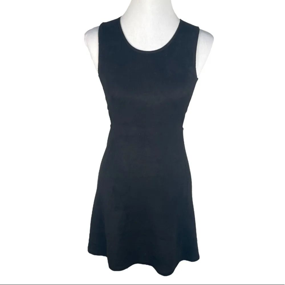 Aqua Side Cutout Faux Suede Dress Black Size XSmall - Image 2