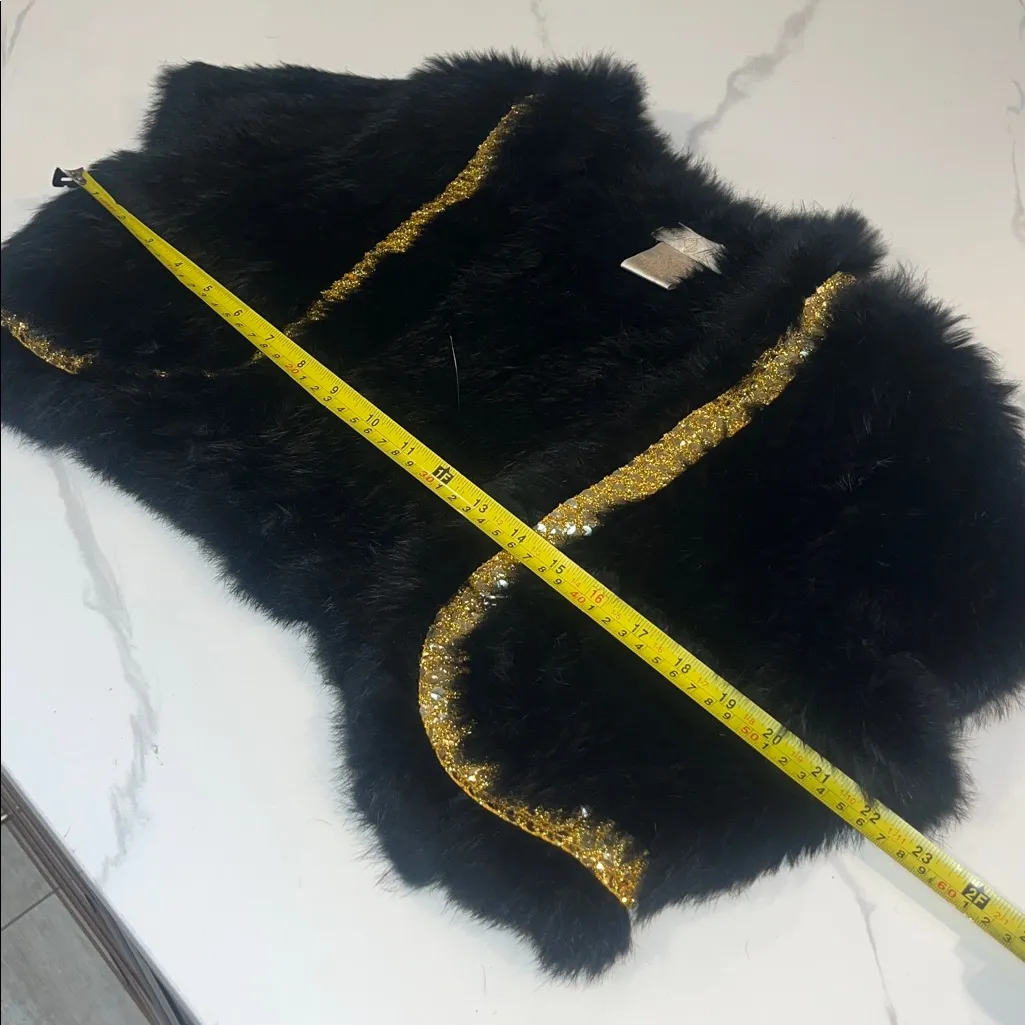 Genuine Vintage Rabbit Fur Shawl/Shrug Jacket by Baby Phat XL - Image 9