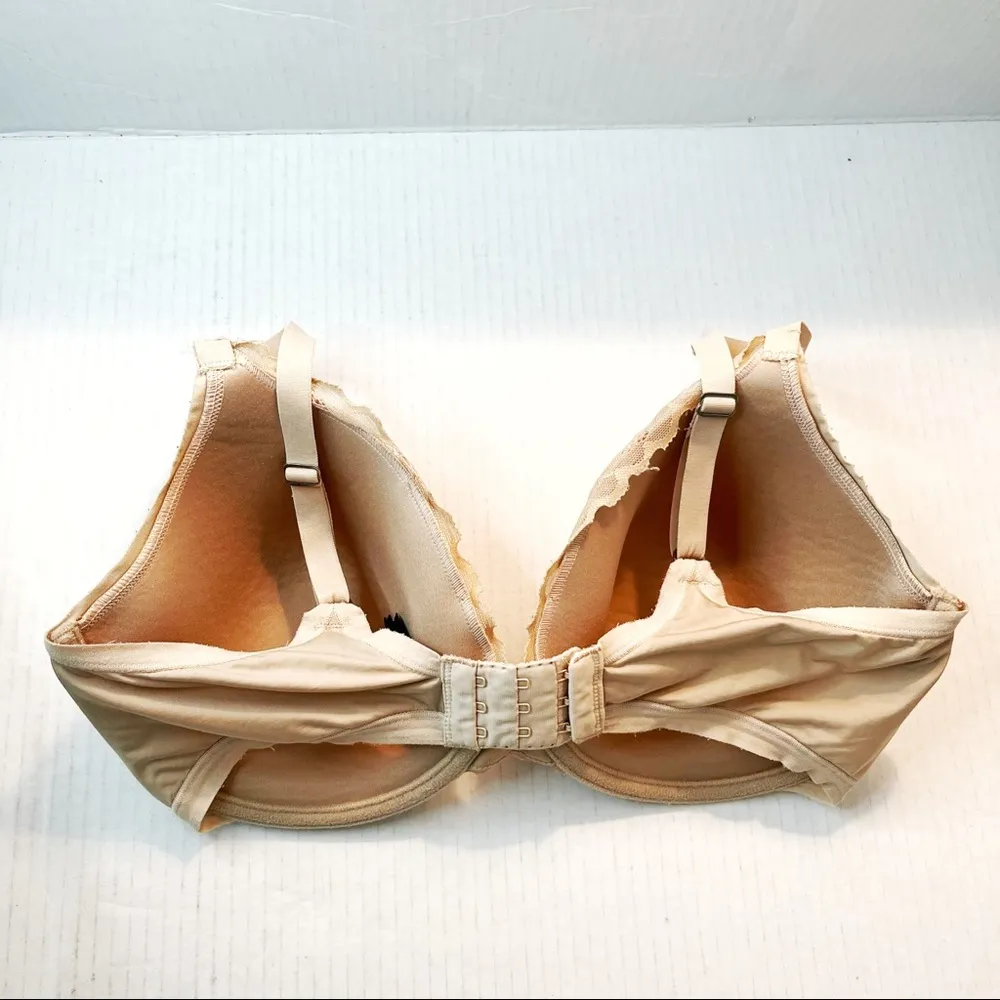 Natori Bra Hidden Glamour Full Fit Contour Underwire Bra Cafe 34DDD EUC #736044 - Image 7