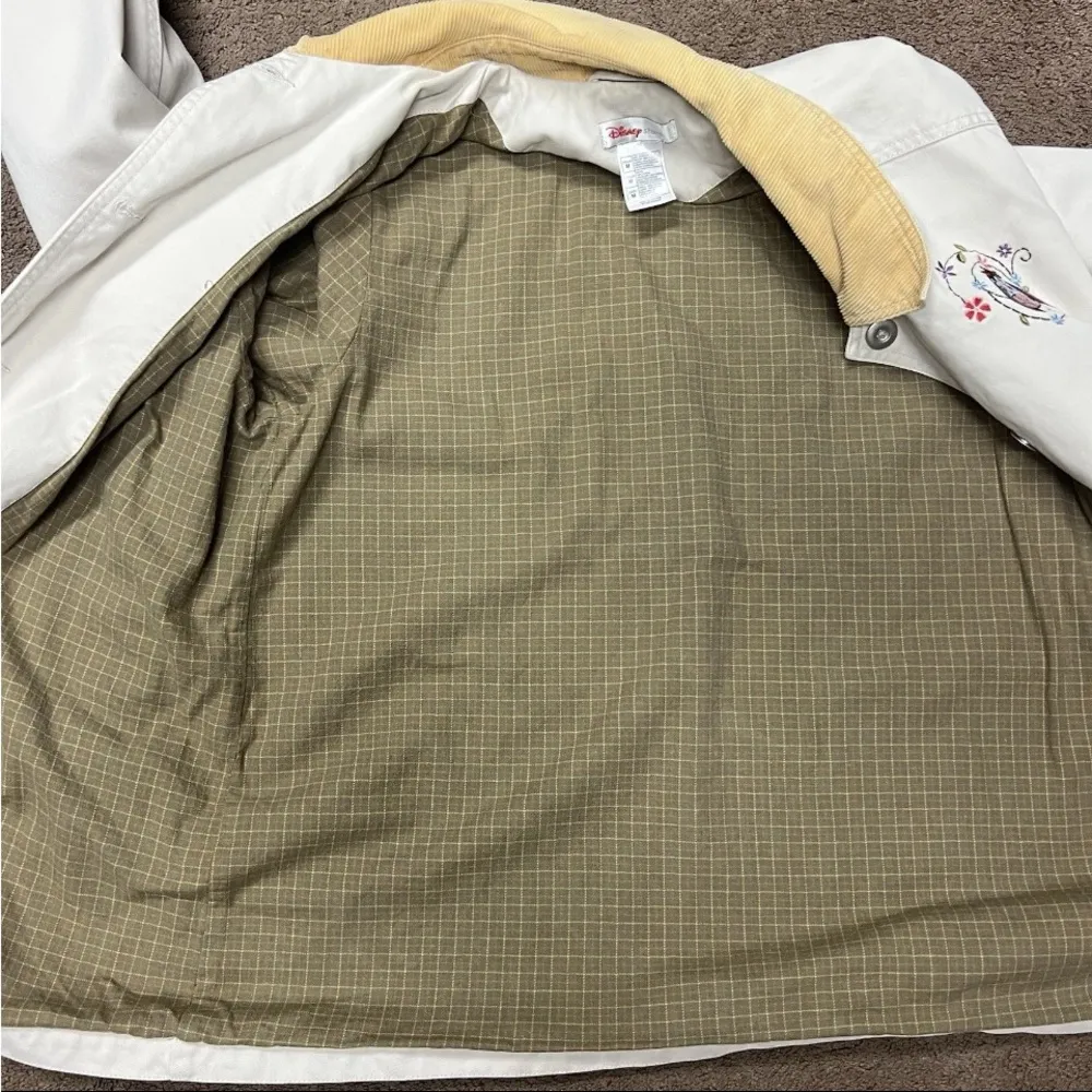 Vintage Disney Eeyore Winnie The Pooh chore jacket Women’s Size Medium Beige - Image 3