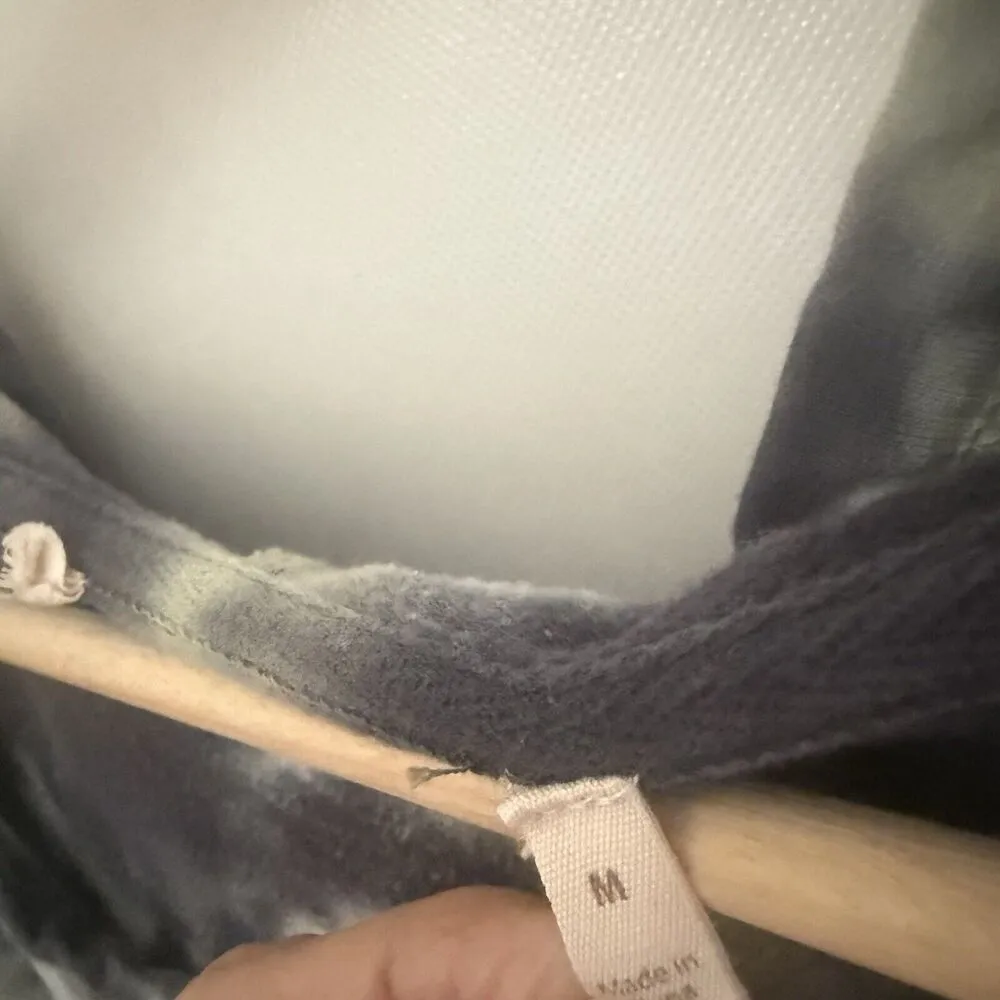 Soft Surroundings Womens Hoodie Sweatshirt Tie Dye Tunic Fall Winter Beachy M - Image 3