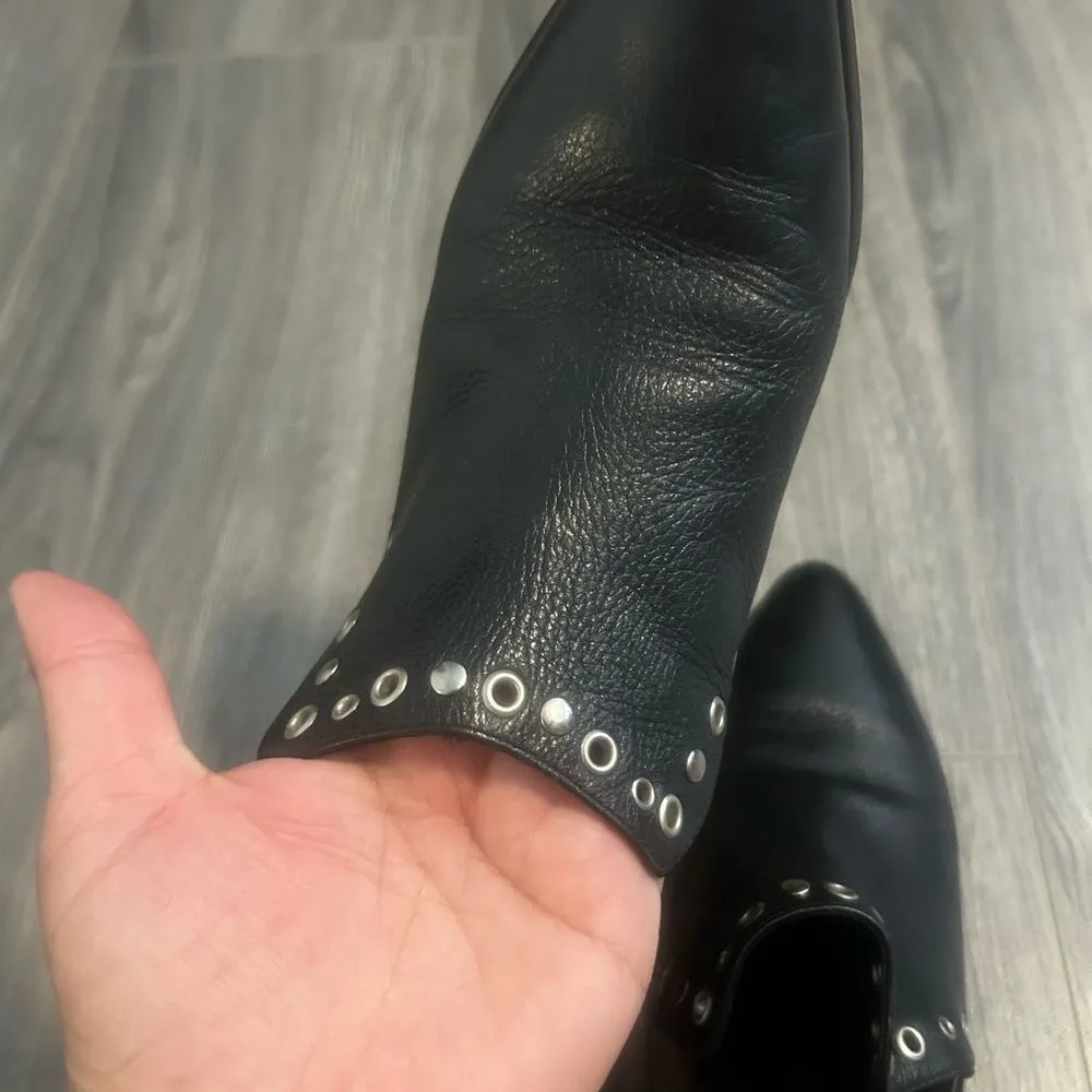 Rebecca Minkoff Black Leather Boots - Image 3