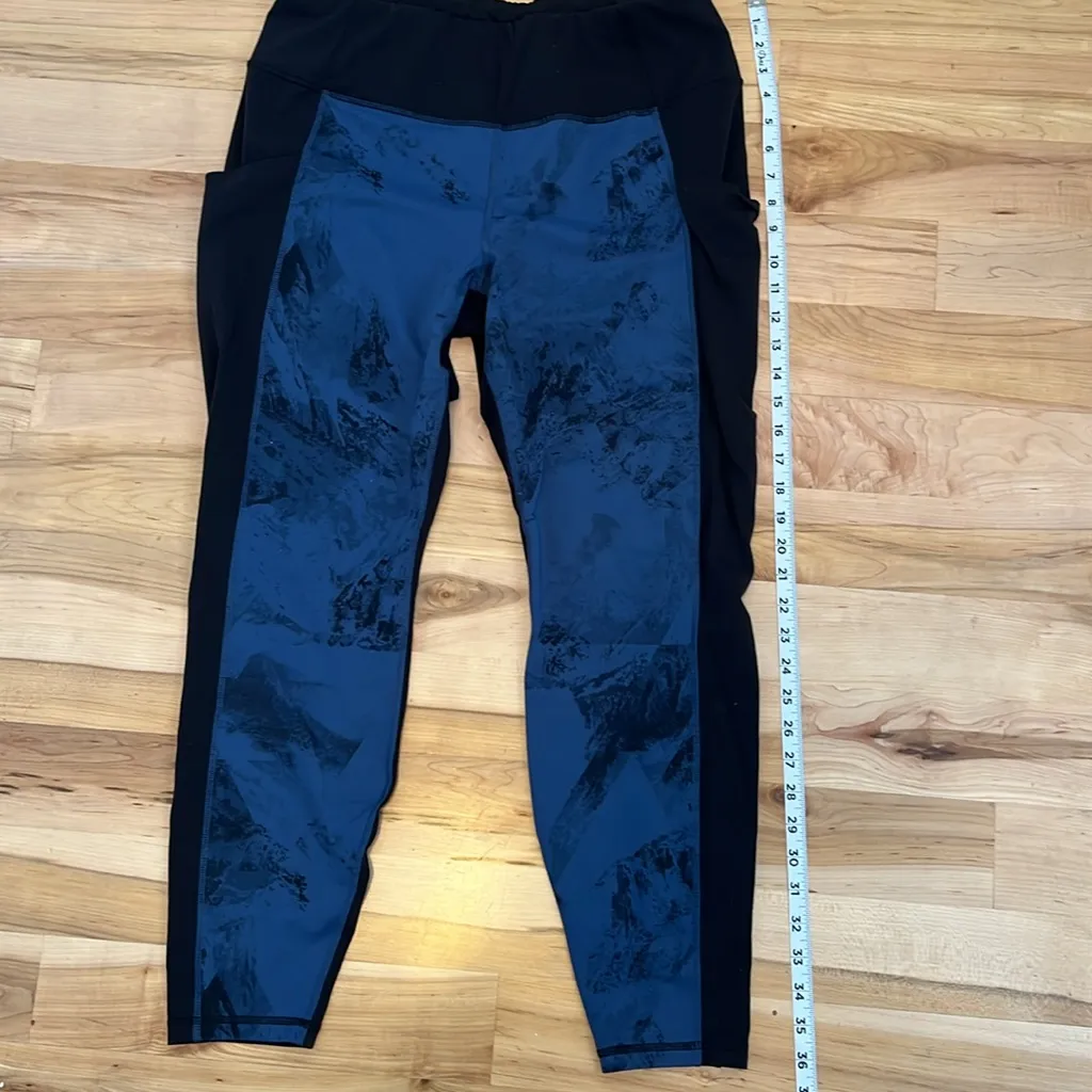 North Face Leggings Women’s Plus Size Black & Blue Elastic Waistband Size 1X - Image 10