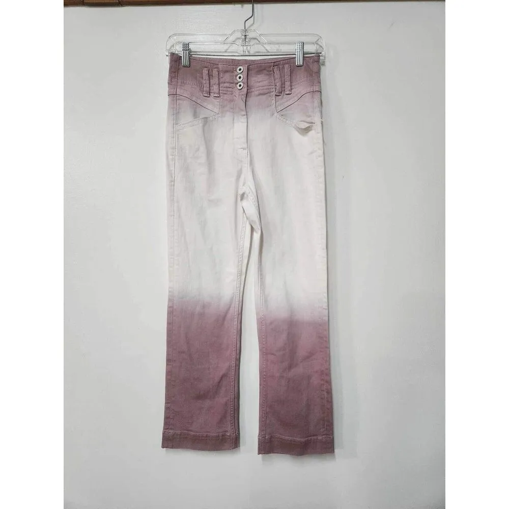 Anthropologie Pilcro Ultra High-Rise Dip-Dyed Slim Jeans Size 26 - Image 5