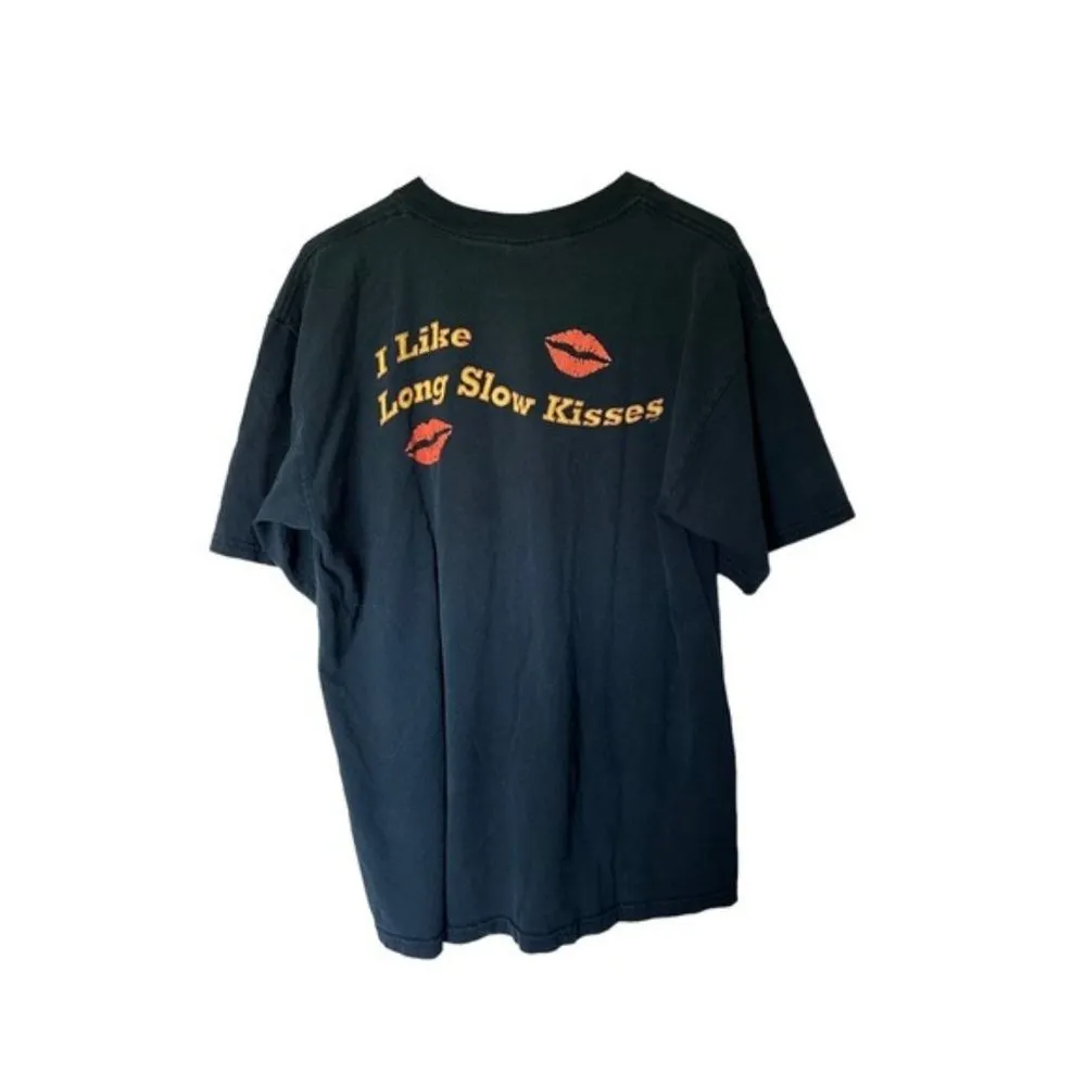 Jeff Bates I Like Long Slow Kisses Graphic T Shirt Band Concert Merch Tee - Image 2