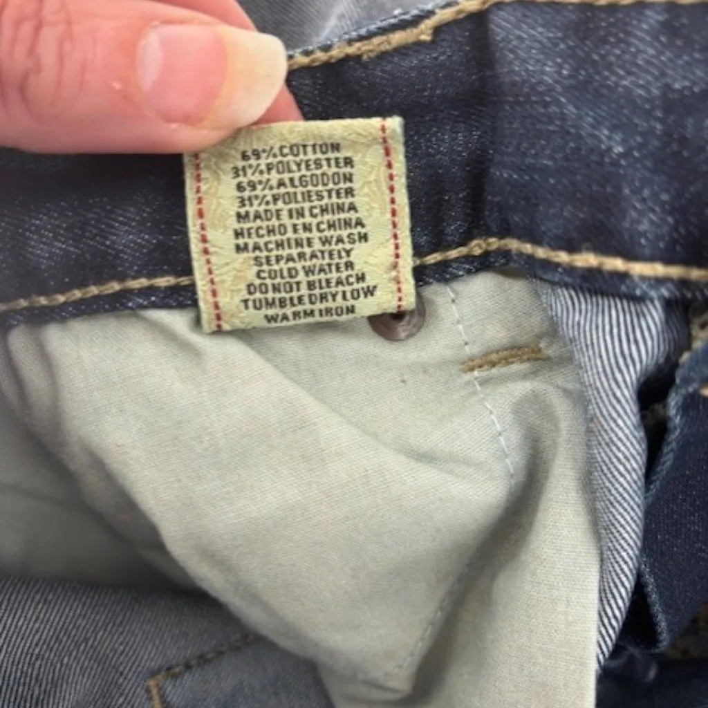 Buckle BKE Denim Jeans Kate Stretch Bootcut Whiskers 32x35.5 Medium Dark Wash - Image 5