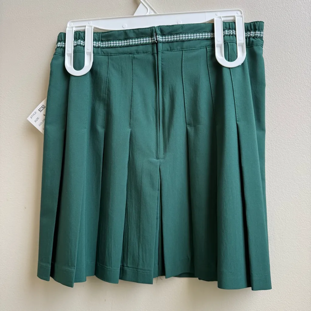 Vintage NWT Tail Pleated Tennis Skirt Green USA Preppy Y2K Blokecore Size 6 - Image 2