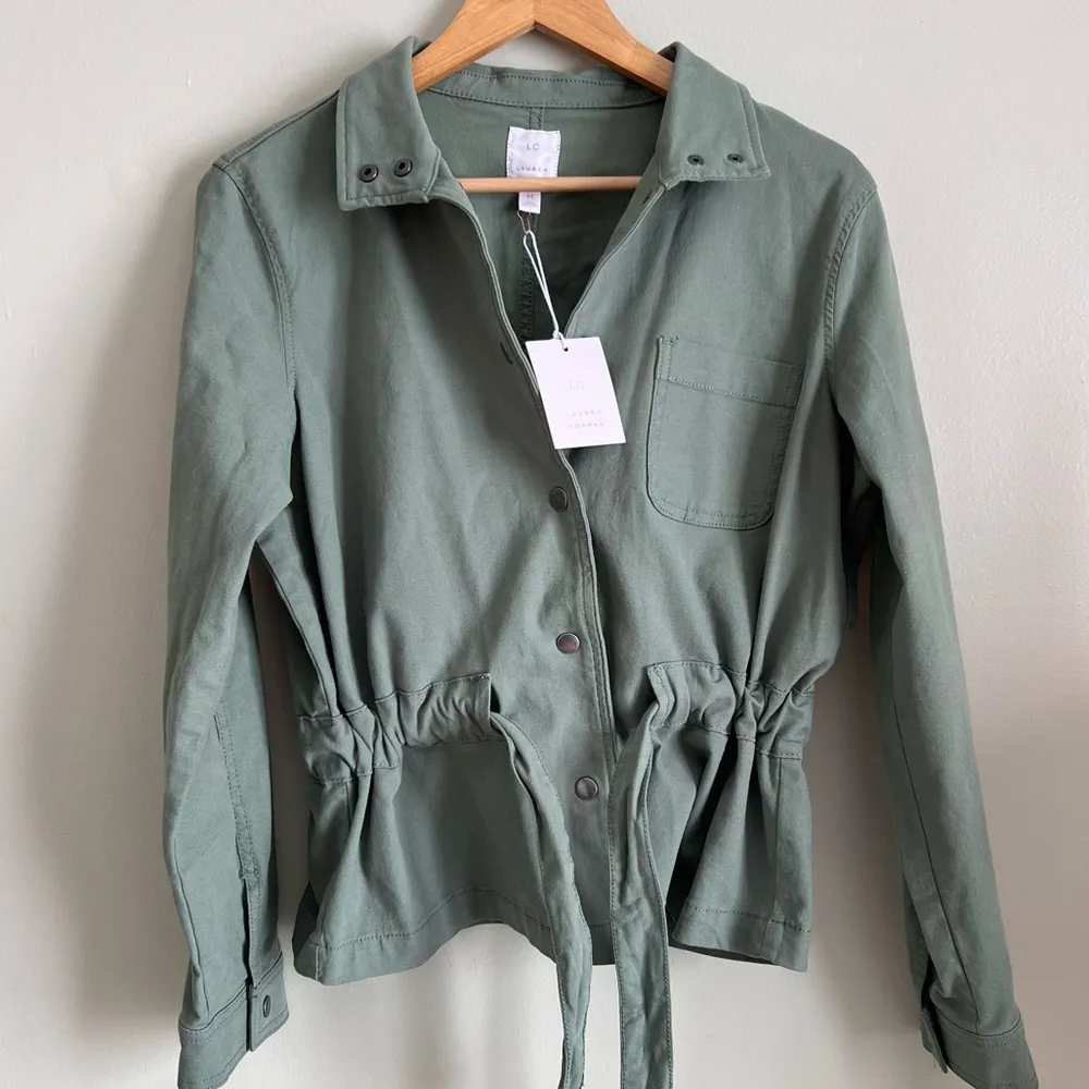 LC Lauren Conrad Tie Waist Utility Jacket Size Medium - Image 8