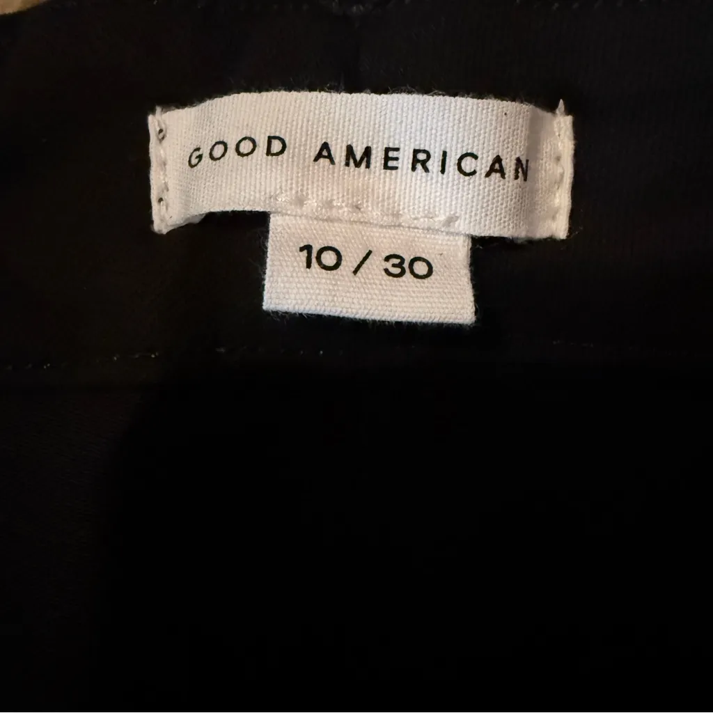 Good American NWT Good Waist Black Glitter‎ Crop Jeans Women’s Size 10/30 - Image 4