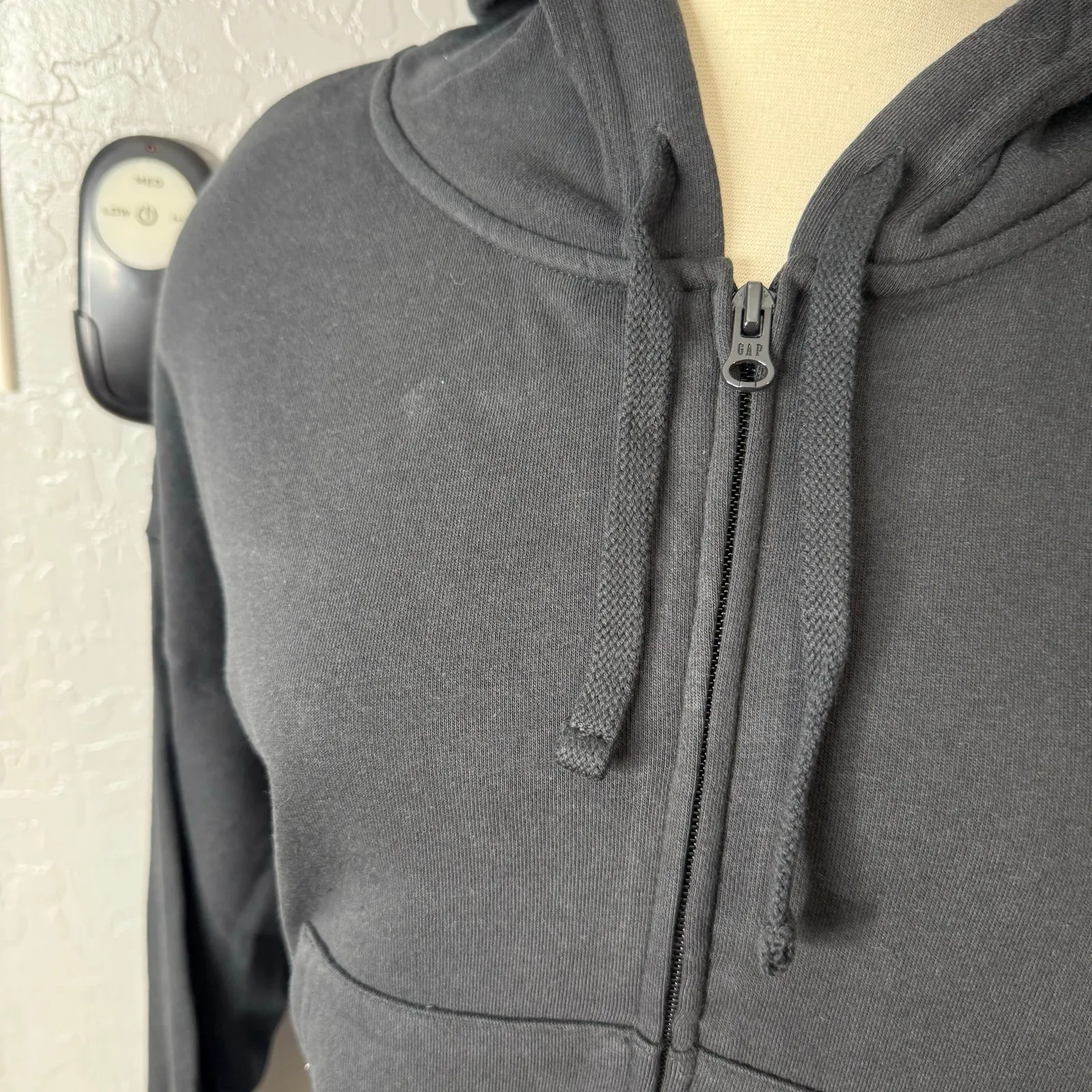Gap Oversized Zip Hoodie, Black Moonless Night, S 761082 - Image 2