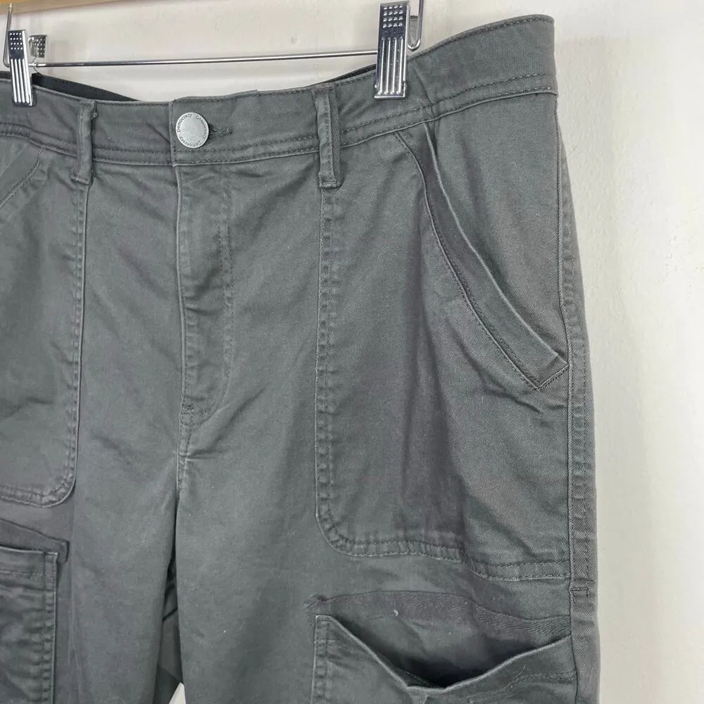 Ab Solution Tummy Control High Rise Utility Cargo Pants Gray Womens 16 - Image 3