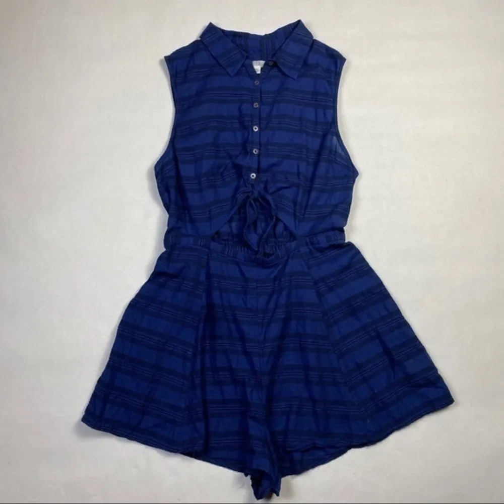 Cooperative Joey‎ Striped Tie-Front Cutout Romper - Image 3