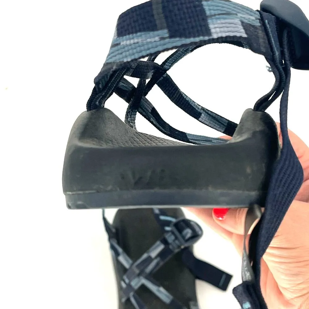 Chacos ZX/2 Sandals Strappy Waterproof Hiking Outdoor Shoes Blue Black Size 8 - Image 4