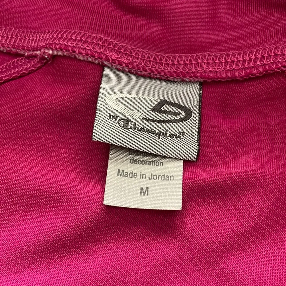 Champion  Magenta Full Zip Athletic Jacket Size Medium Sweater Run Train M EUC - Image 5