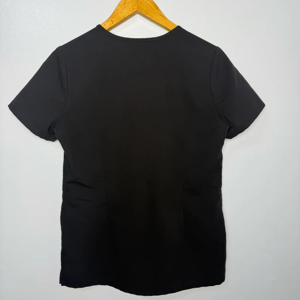 Figs Casma Top and Livingston High Waist Pants Set Black |  XS - Image 4