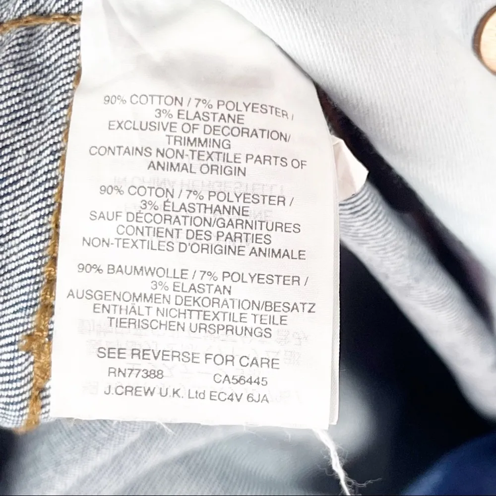 MADEWELL 10” High Rise Skinny Exposed Button Fly Released Frayed Hem Jeans 24 - Image 5