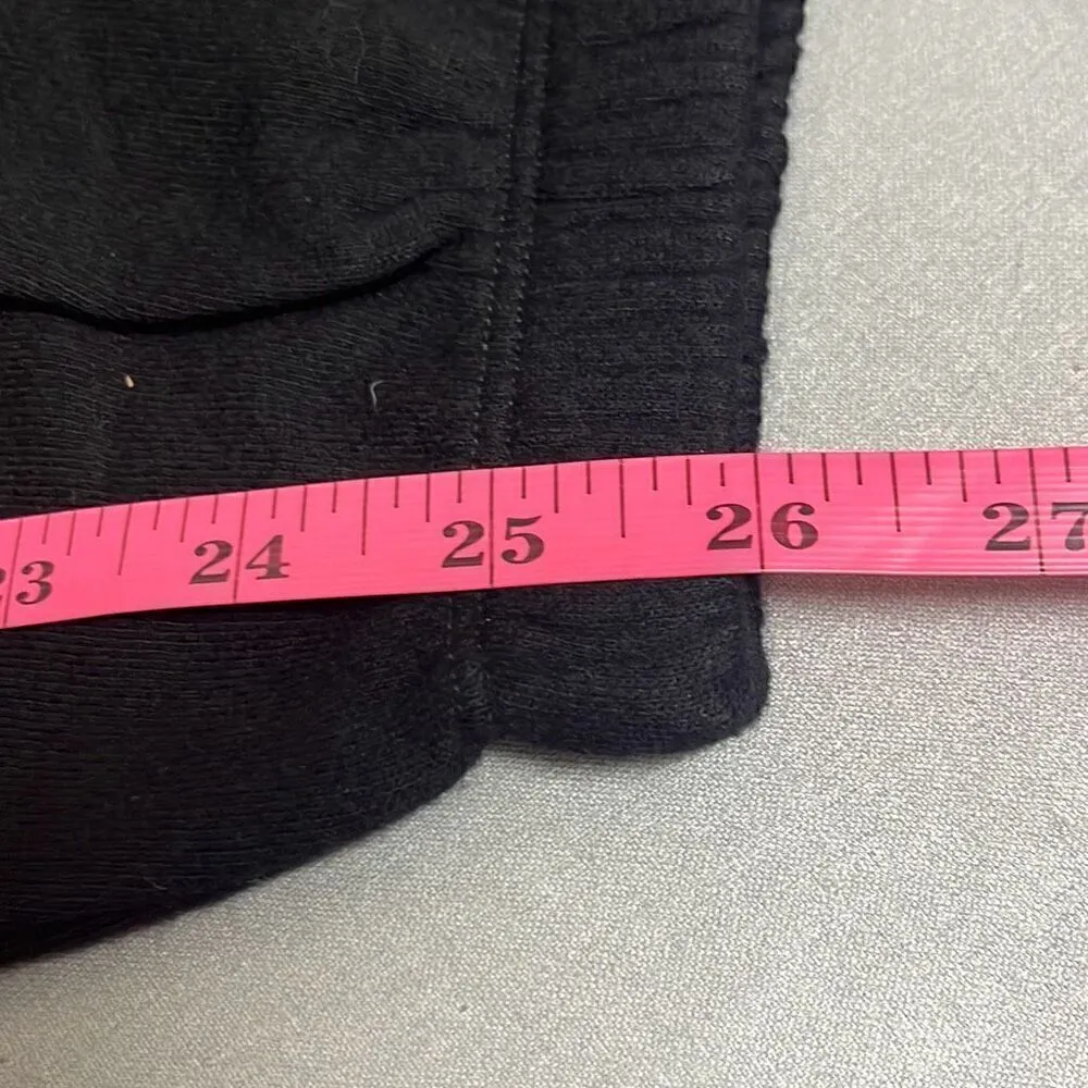 n:philanthropy Womens Large Distressed Jogger Sweatpants Black Pockets NWT - Image 10