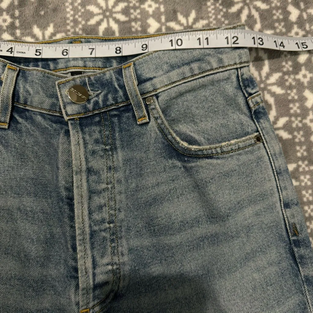 New Goldsign Lawler High Waisted Jean In Blue Blyth Button Fly Size 24 - Image 12