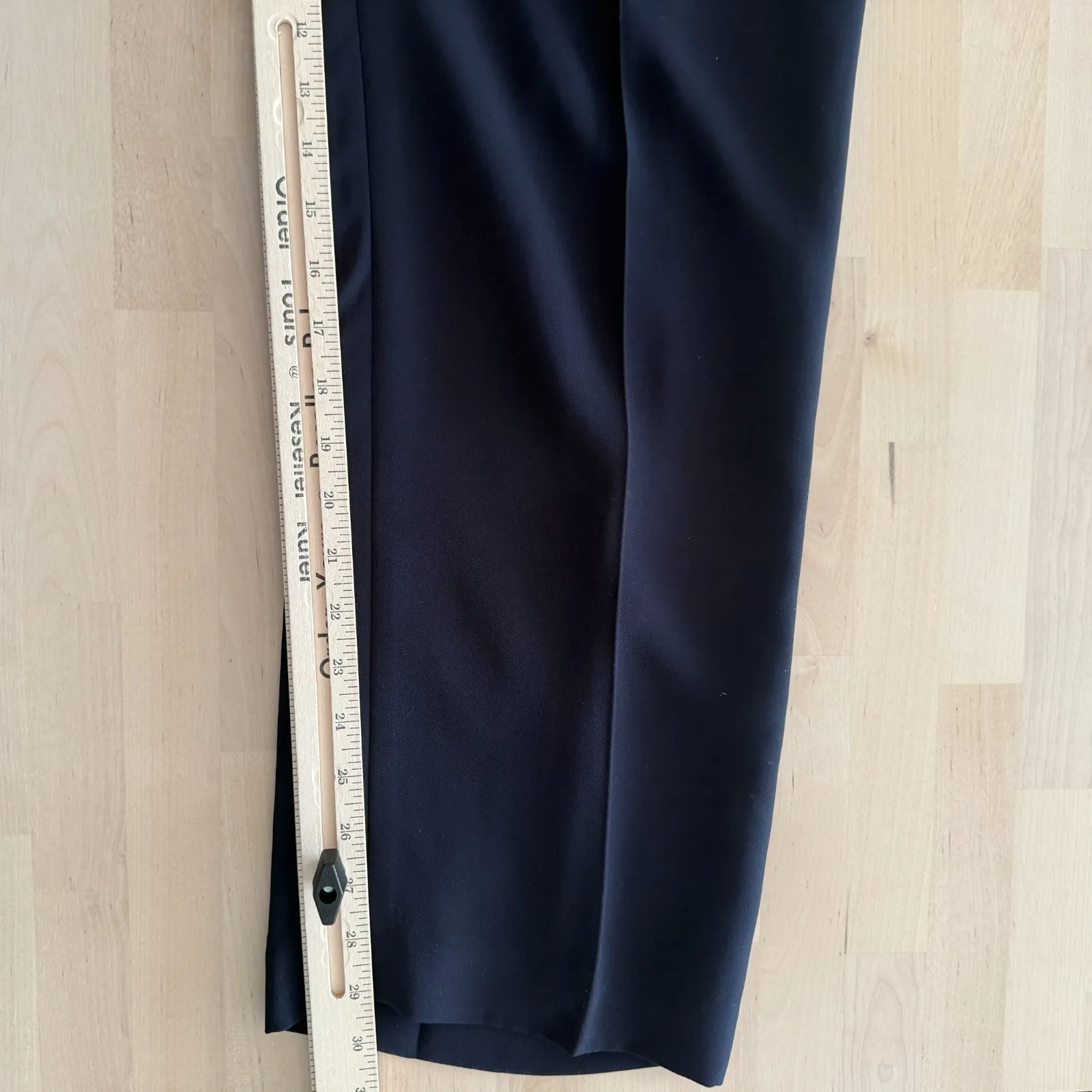 Vintage Pant Suit Womens Small Petite Navy Minimalist Career Quiet Luxury Office Green Size undefined - Image 16