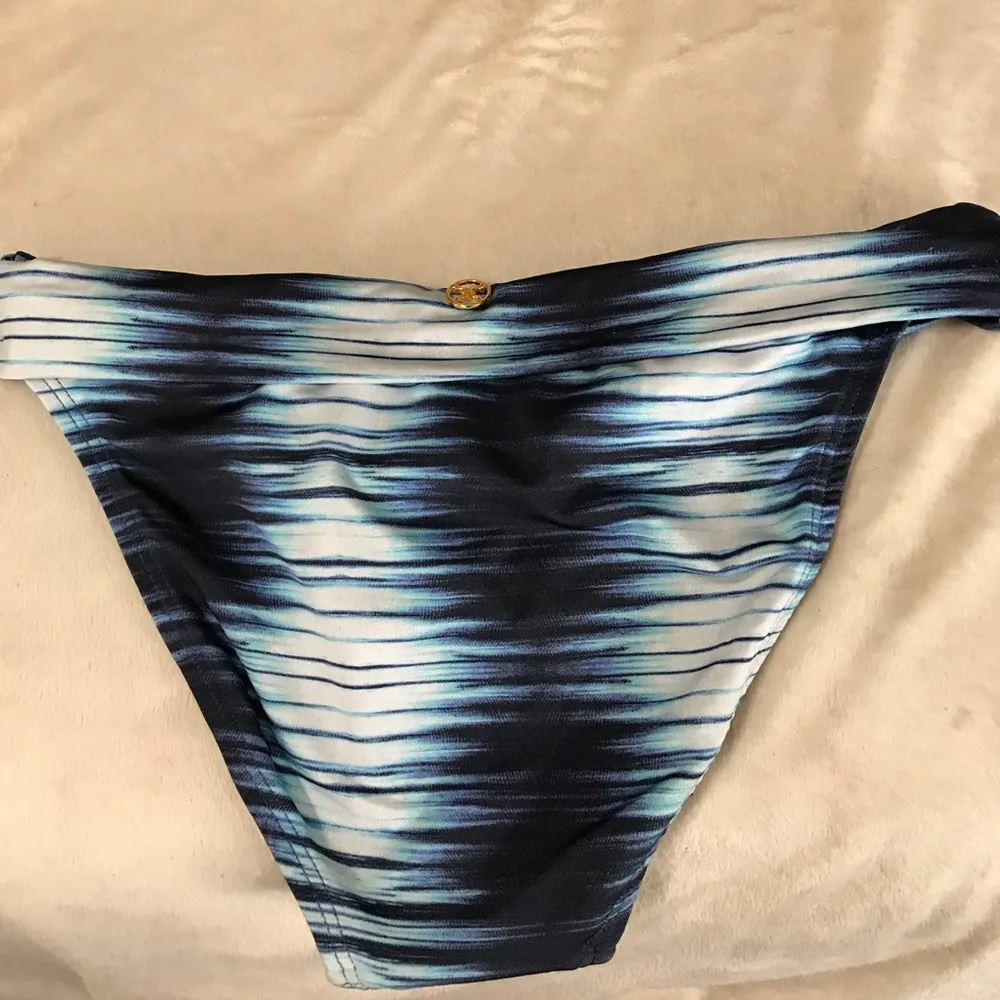 Vix‎ Bikini Bottoms w/Gold Hardware nwot Blue Size XS - Image 4