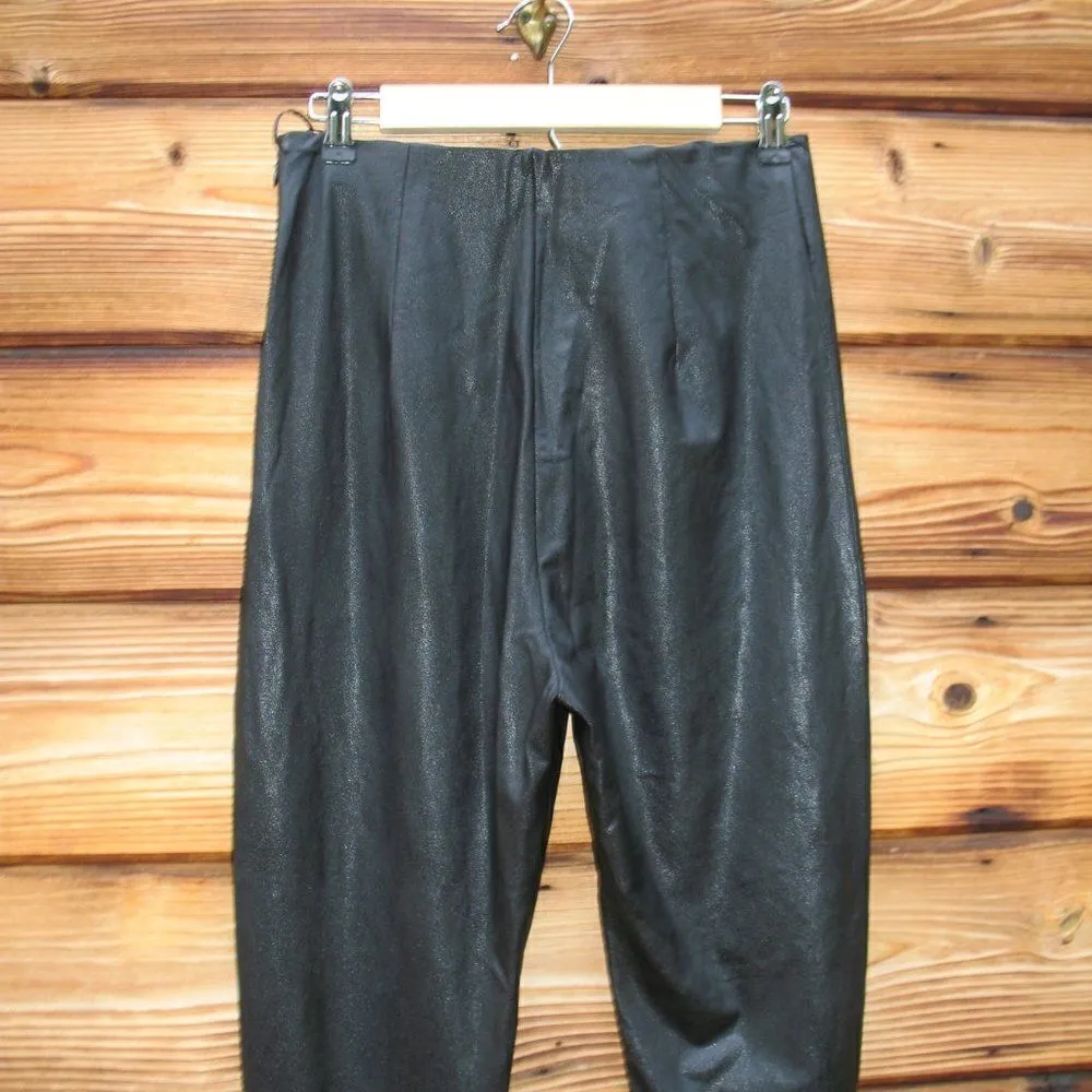Amanda Uprichard Revolve Tavira Faux Leather Split Hem Pants Long Tall - Image 6