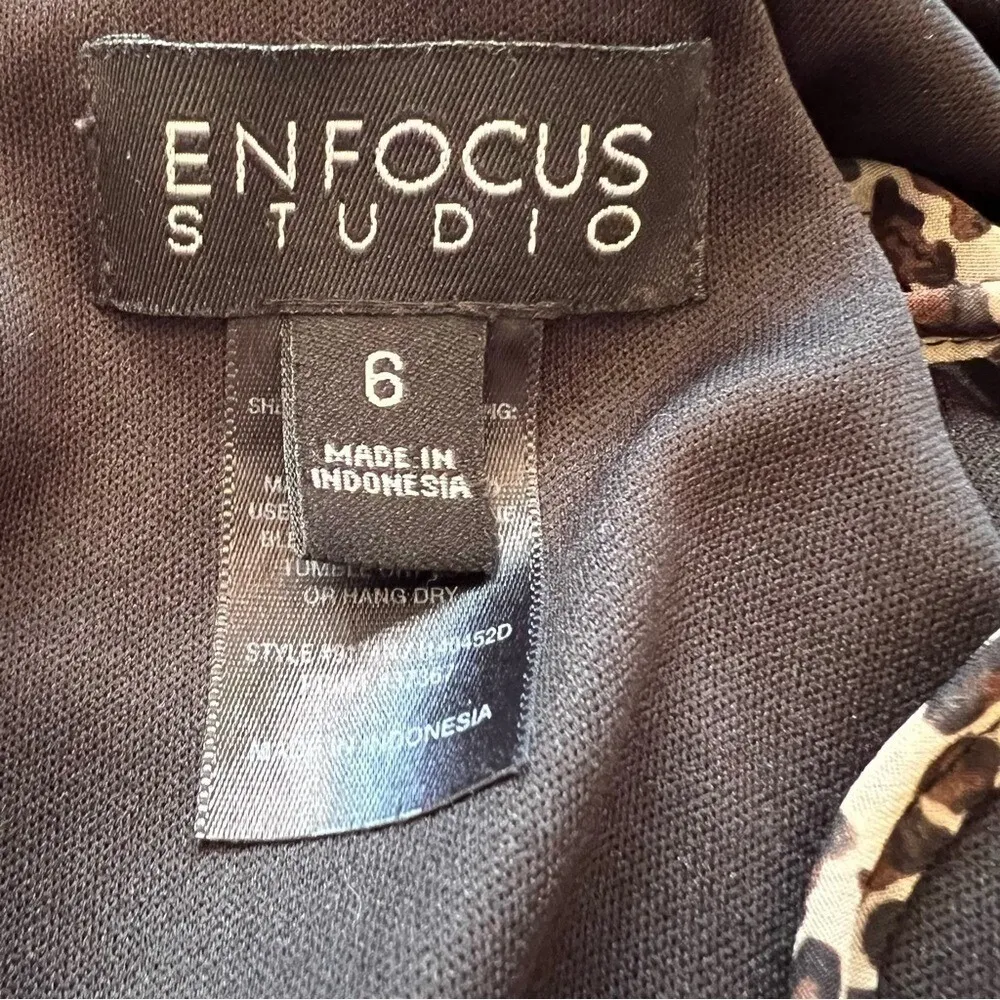 Vintage Leopard Print High Low Halter Dress Boho Indie Festival Y2K Party W6 - Image 9