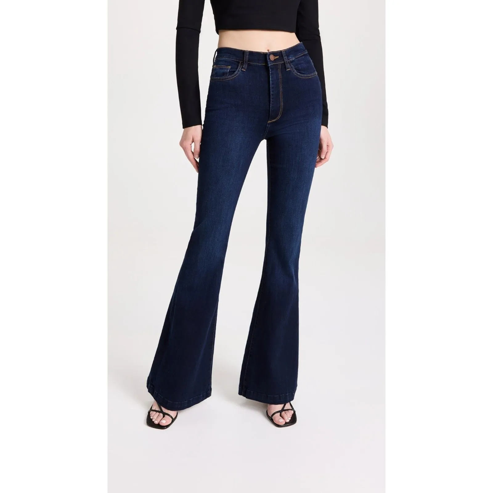 DL1961 Rachel Ultra High Rise Flare Instasculpt Denim Sz 31 - Image 2