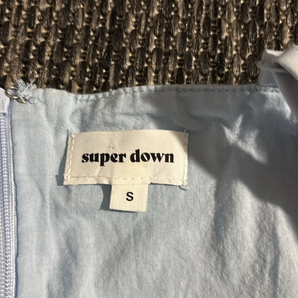 Superdown Blue Jumpsuit with Plunging V-neckline - Image 3