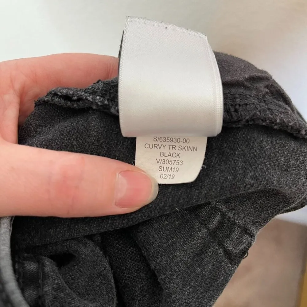 Gap Womens Curvy True Skinny Mid Rise Classic Black Denim Jeans Size 29 reg - Image 12