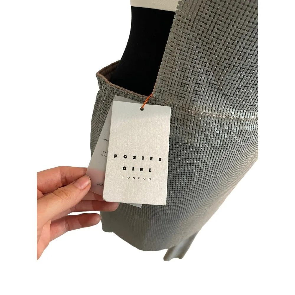 Marjan Mini Dress in Meteorite Medium New Womens Chainmail - Image 9