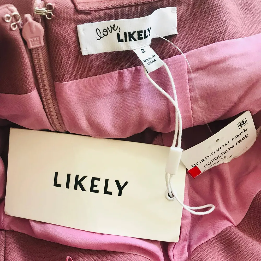 New Likely Bartolli Nors Mermaid Evening Gown Blush Maxi Dress Women's Size 2 - Image 9