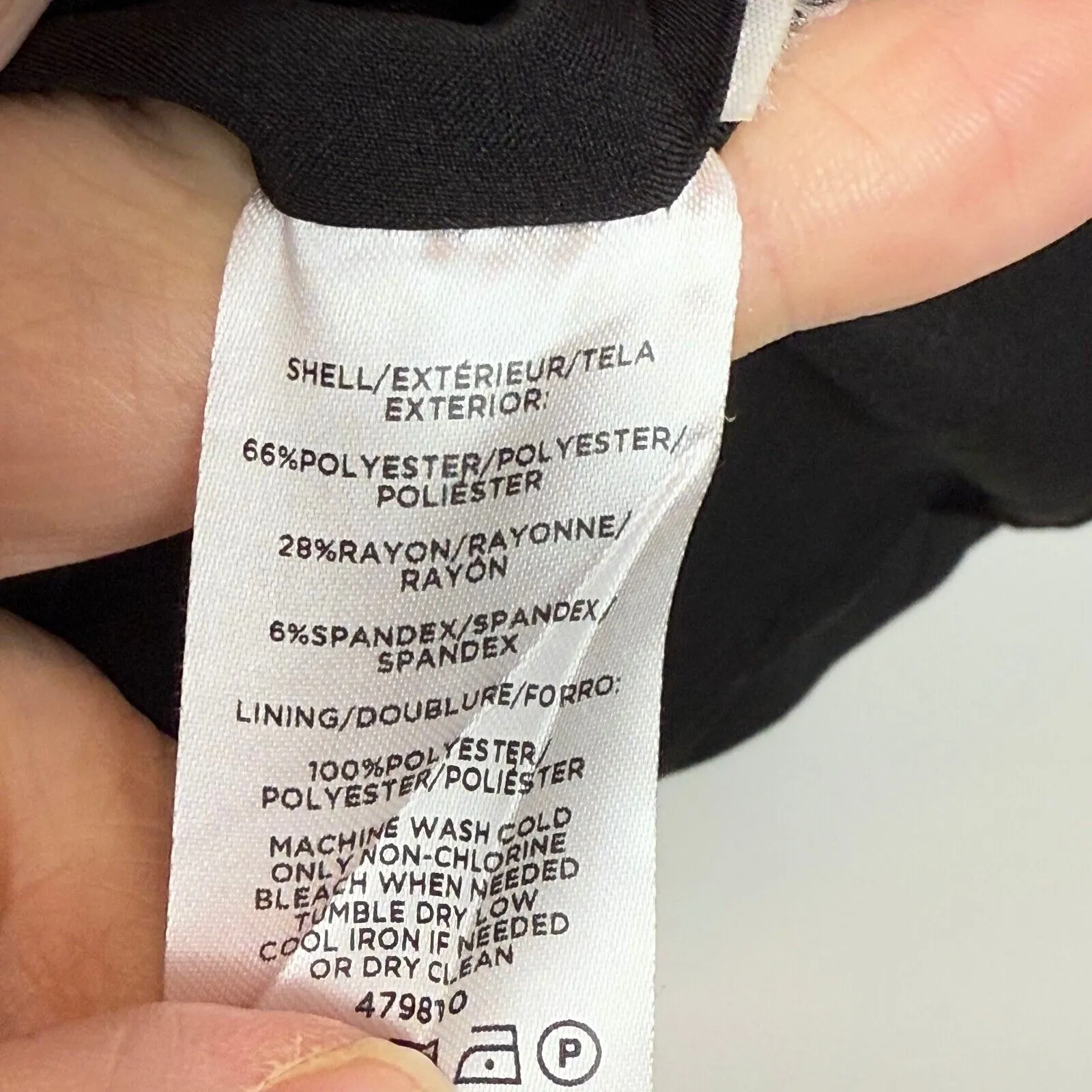 Loft Blazer Women's 8 Petite Black One Button‎ Collared Professional Work Career - Image 7